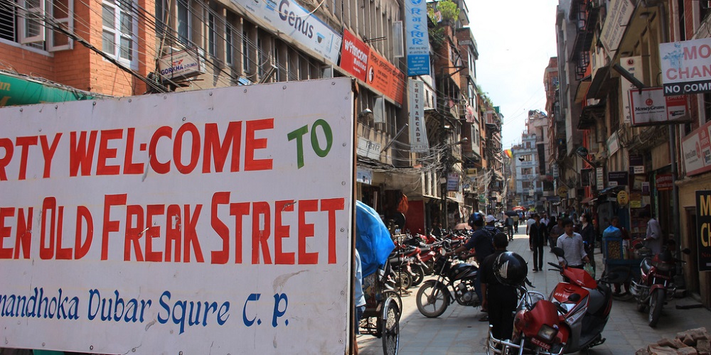 freak street kathmandu nepal